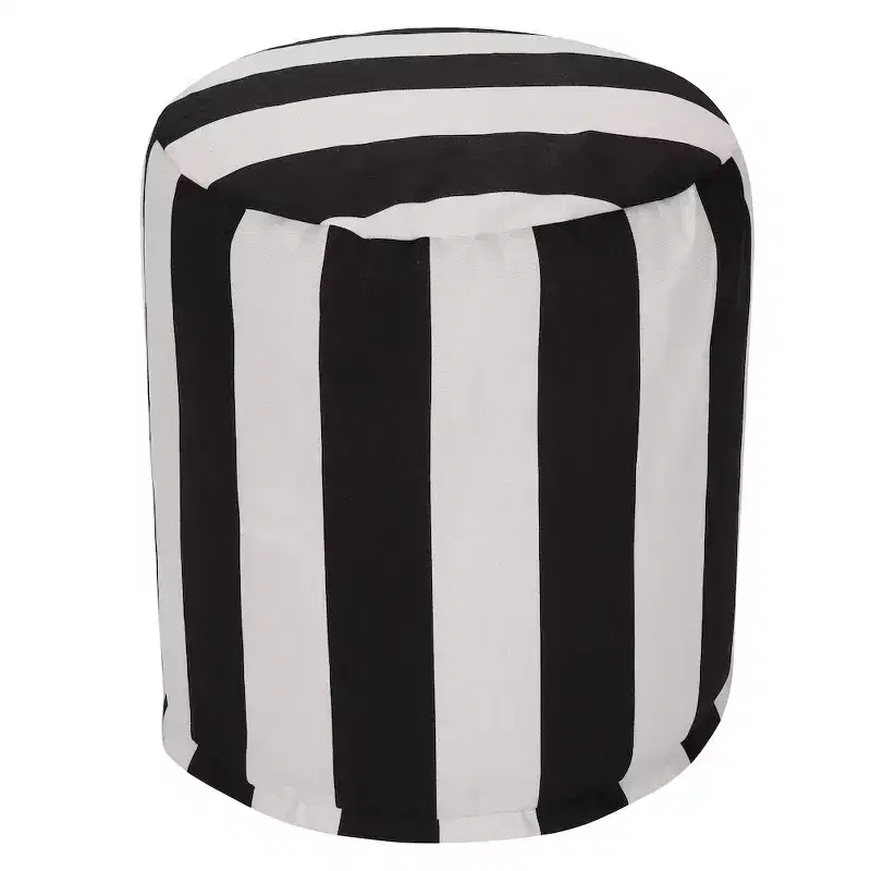 Majestic Home Goods,Pouf Vertical Stripe