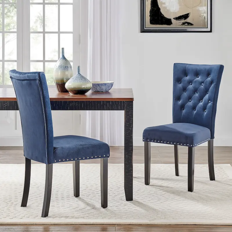 Flohr Tufted Velvet Dining Chairs