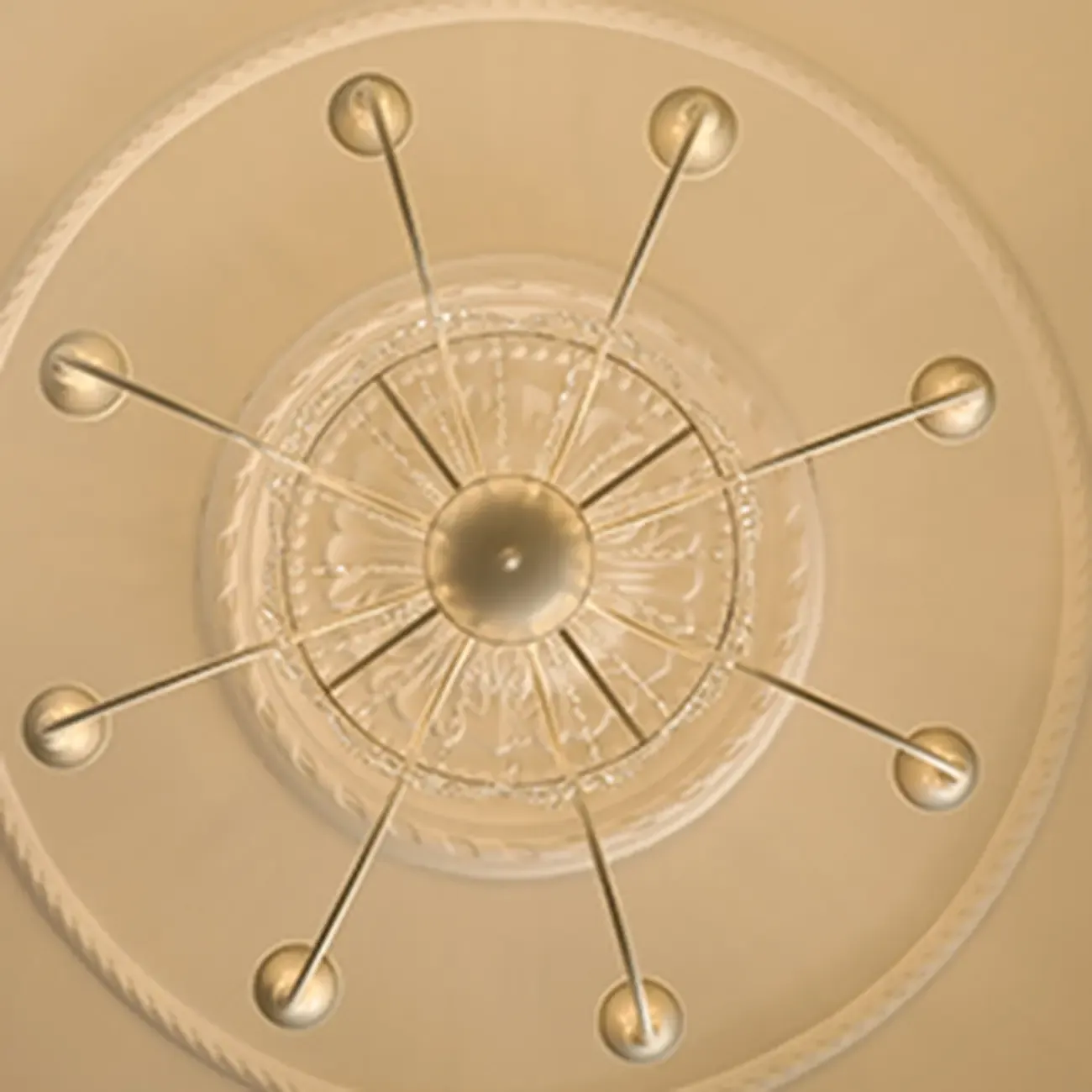 Modern Chalk Candelabra Metal Crystal Chandelier