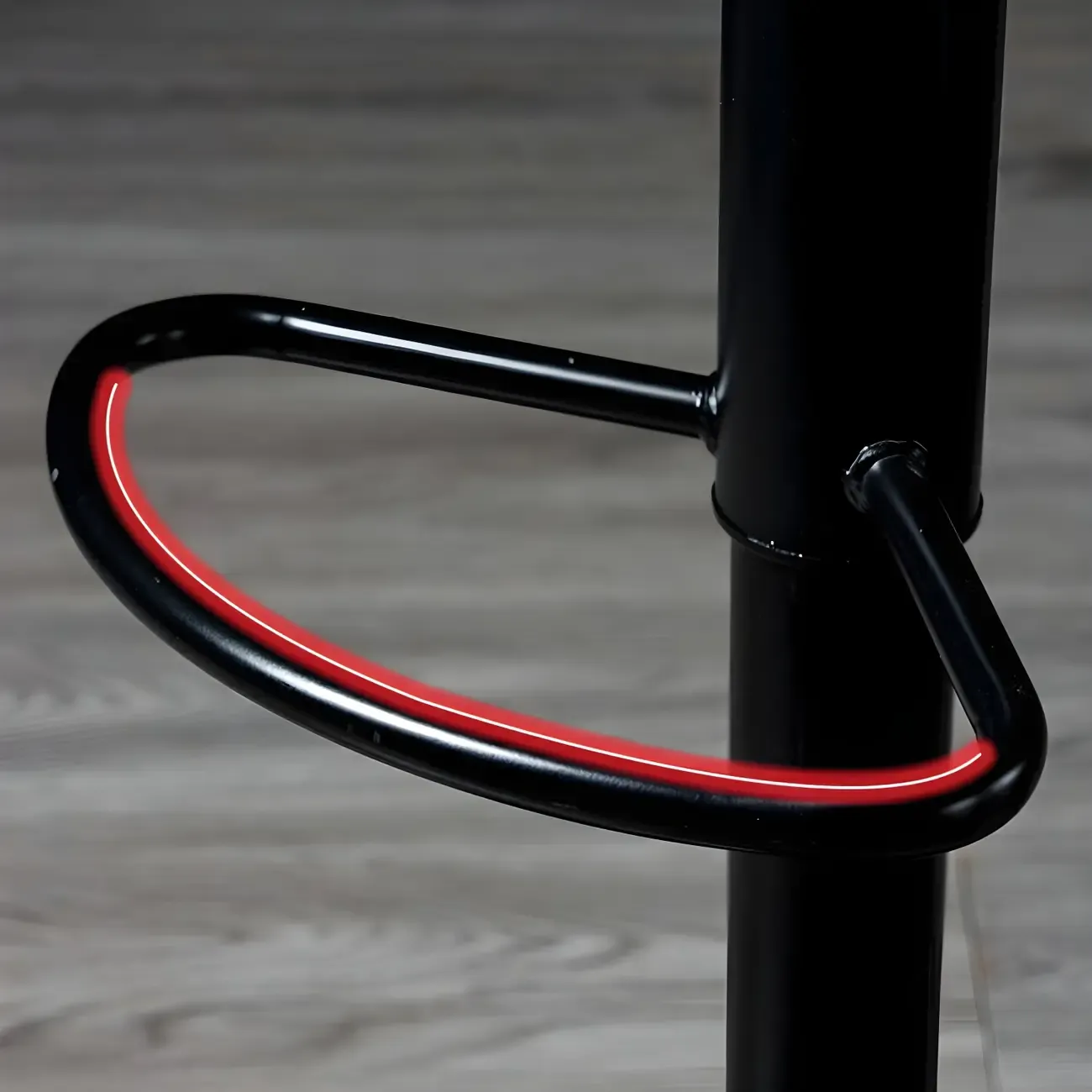 Adjustable Leather Low Back Swivel Bar Stool