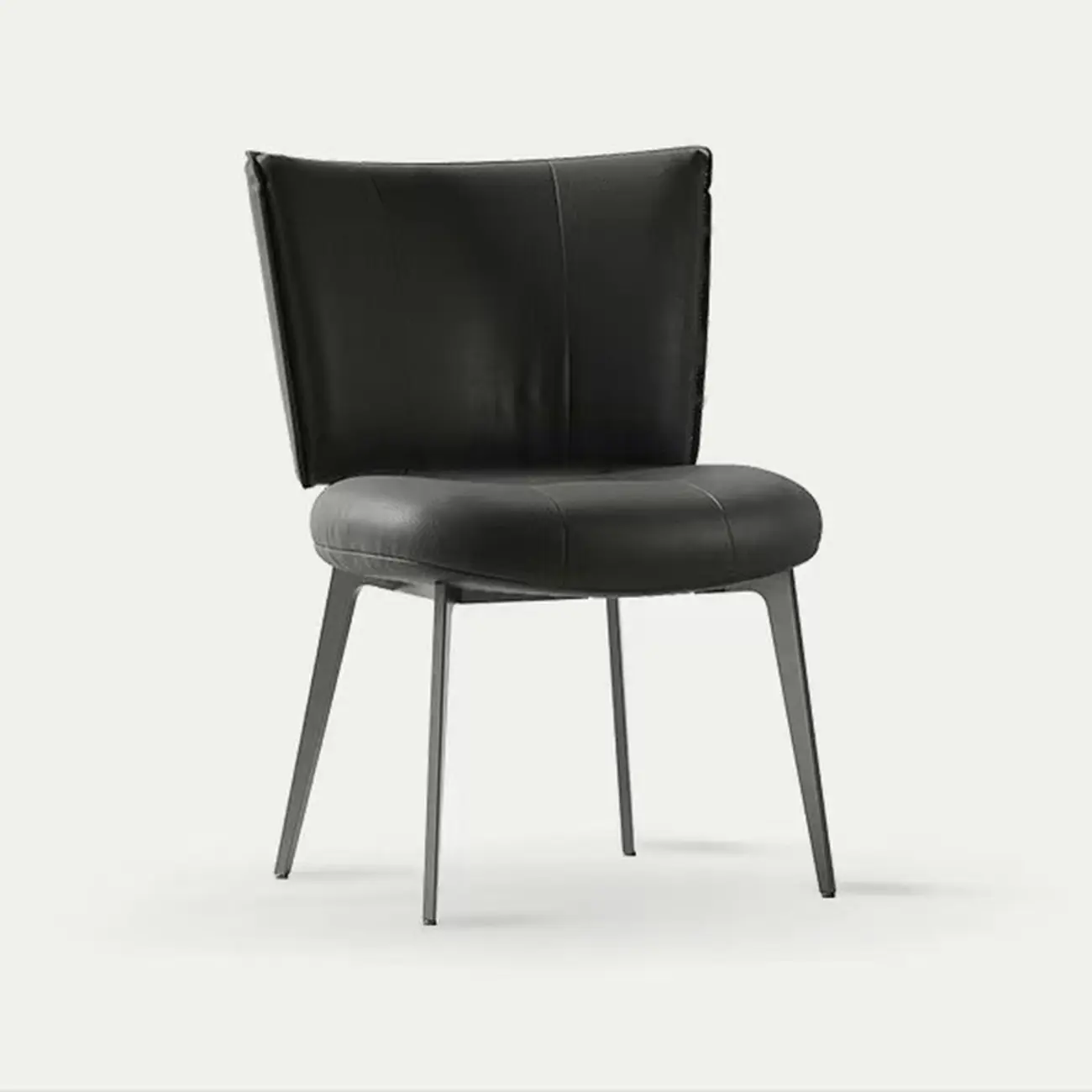 Urban Chic Curved Back Upholstered Trufted Dining Chairs