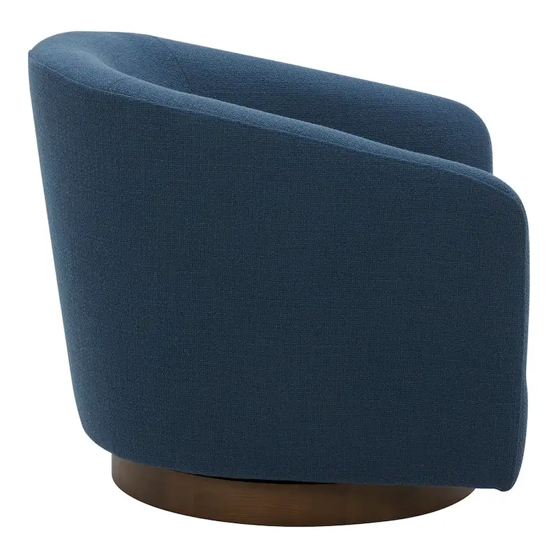Aurelle Home Modern Upholsted Swivel Barrel Chair