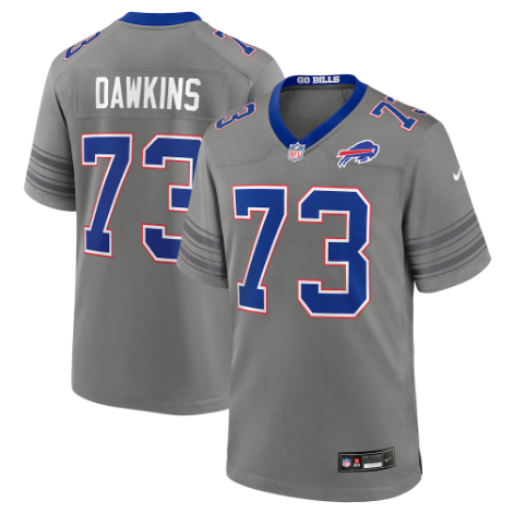 Buffalo Bills Dion Dawkins Gray Nickel City Game Jersey