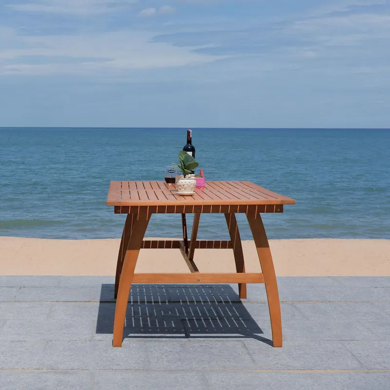 SAFAVIEH Outdoor Silviana 5-Piece Dining Set - 59Wx35Dx30H