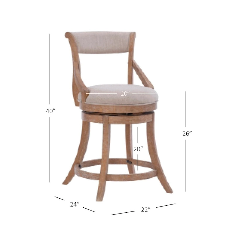 Powell Grady Big and Tall Counter Stool