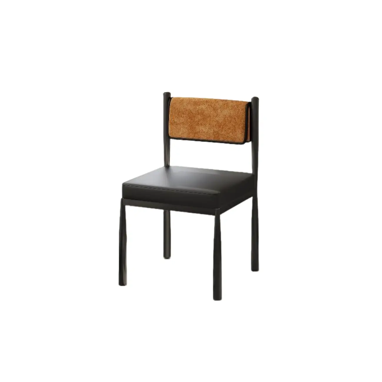 Mid-Century Modern Linen Upholstered Dining Chair