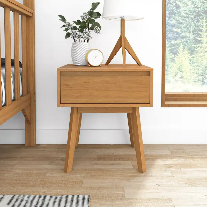 Max and Lily Scandinavian Nightstand with Drawer