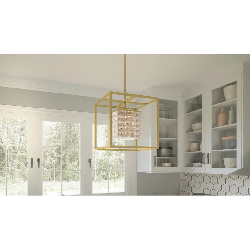 Dazzle Integrated LED Soft Gold Pendant - Soft Gold