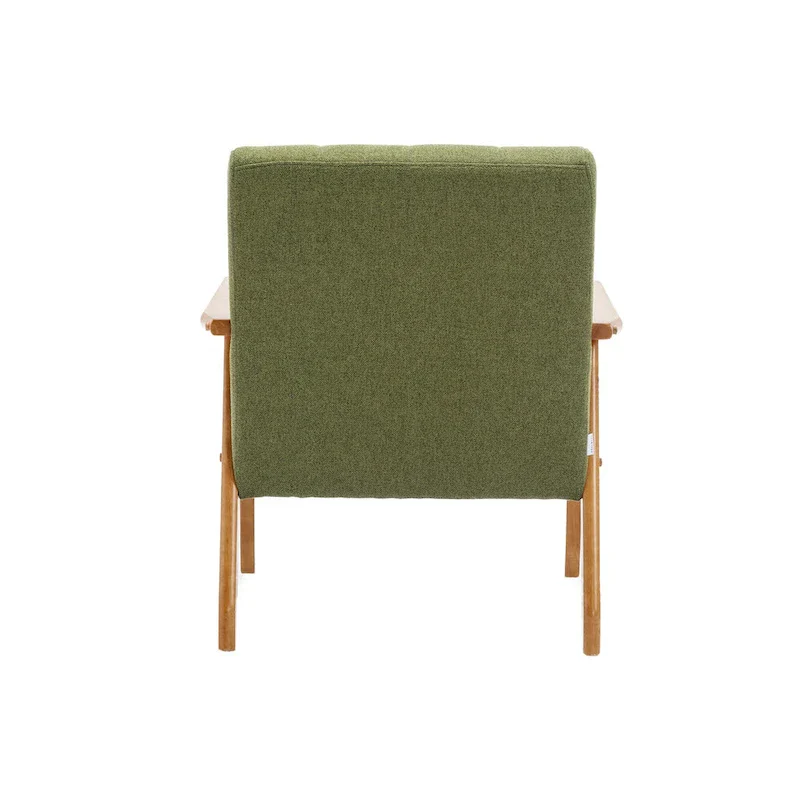 28.74 Tufted Accent Chair with Solid Wood Frame