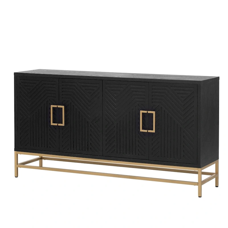 Retro Style Sideboard with Adjustable Shelves