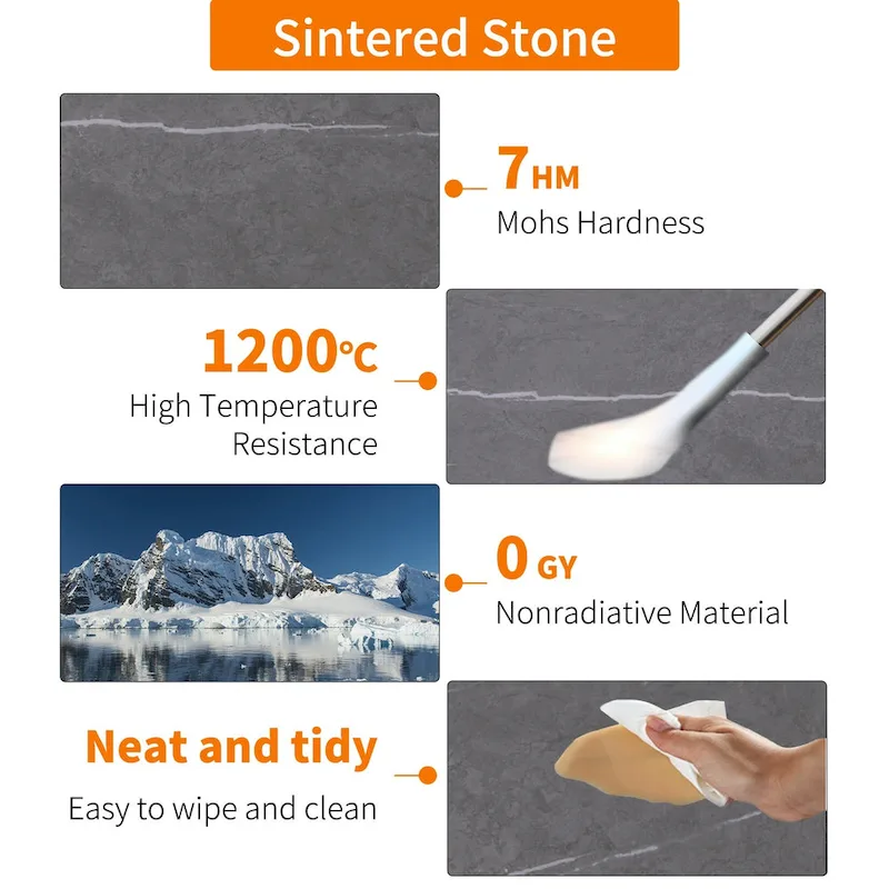 2X Round Nested Coffee Table SinteredStone Top Metal Tables - 27x16