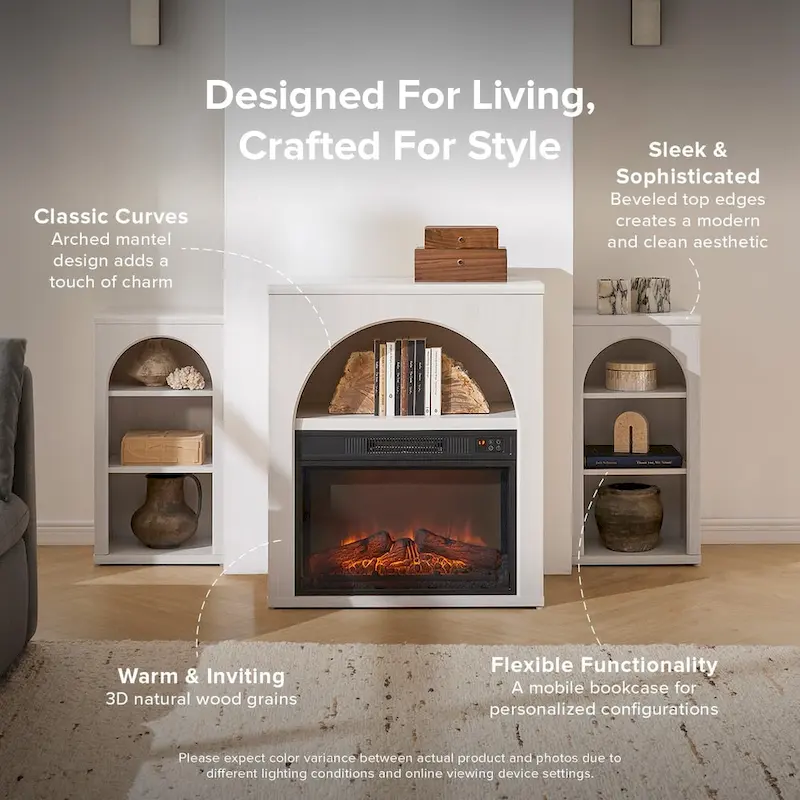 Blake Electric Fireplace Mantel TV Stand