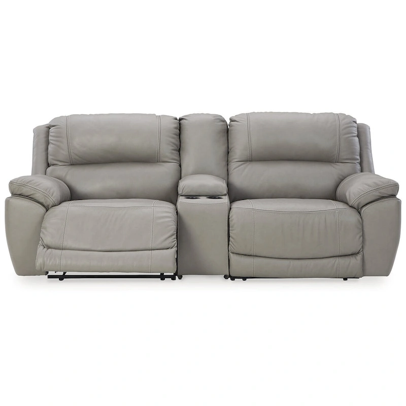 Signature Design by Ashley Dunleith 3-Piece Power Reclining Sectional Loveseat with Console