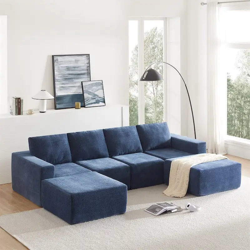 Modular U Shaped Sectional Sofa
