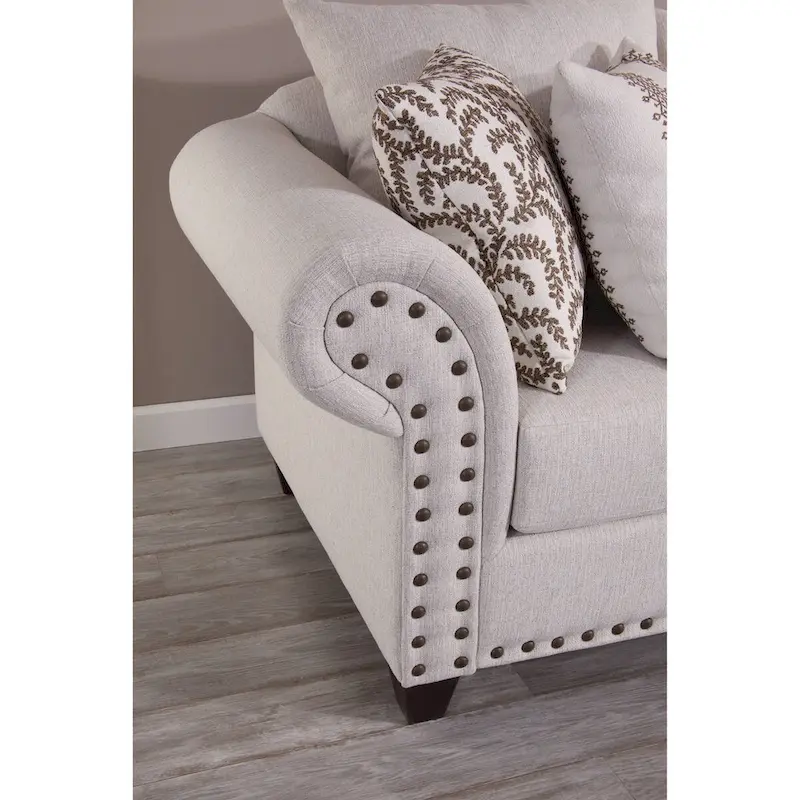 Traditional Linen Sofa