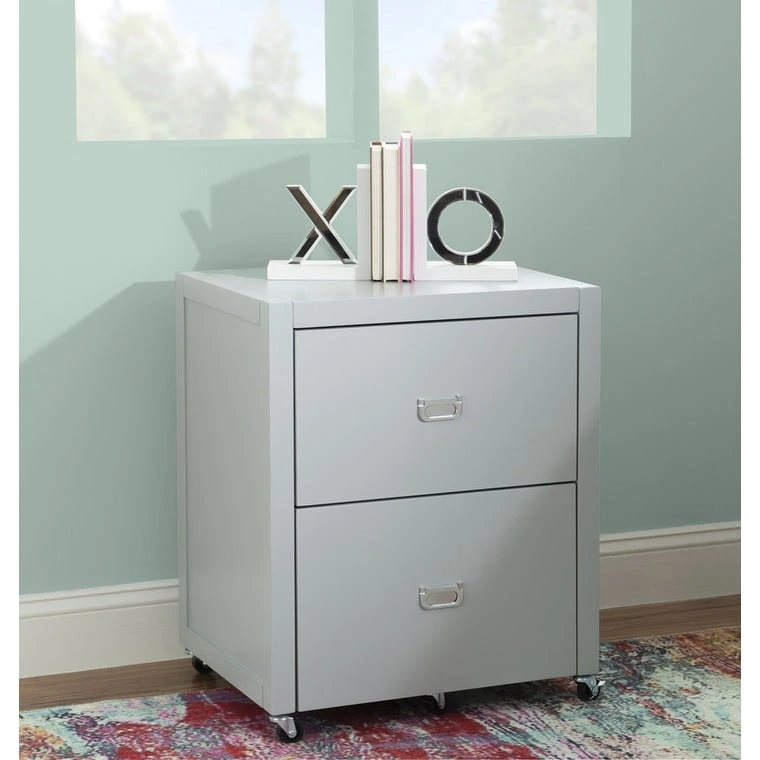 Linon Poppy Rolling File Cabinet