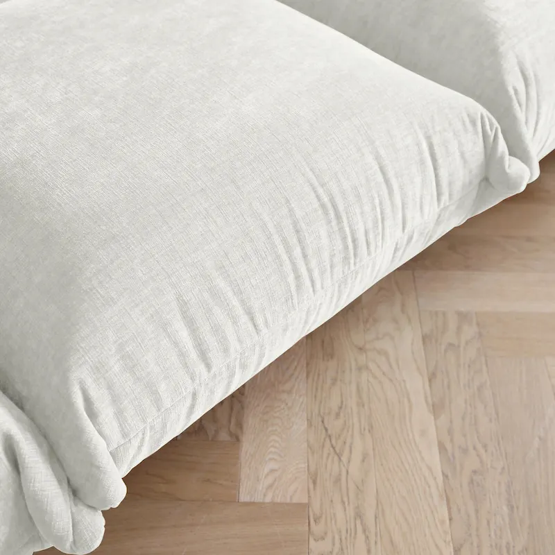 Modular Upholstered Sectional Sofas Chenille Fabric Lounge Counches