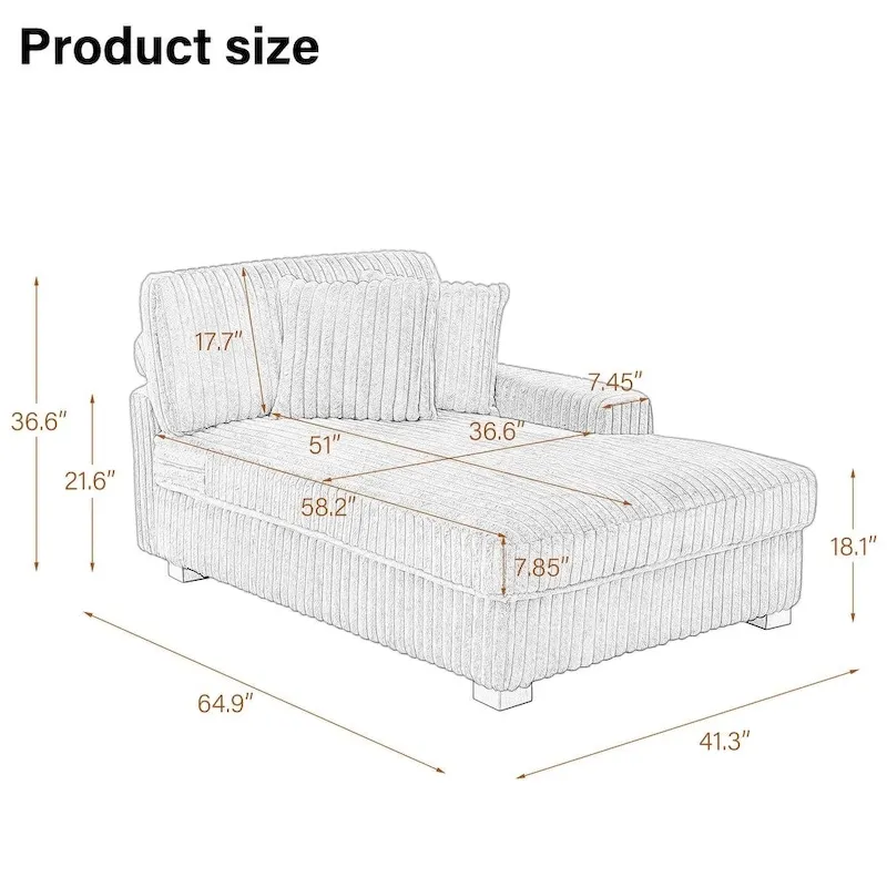 Upholstered Chenille Velvet L Shaped Couch Modular Sofa With Chaise Lounge