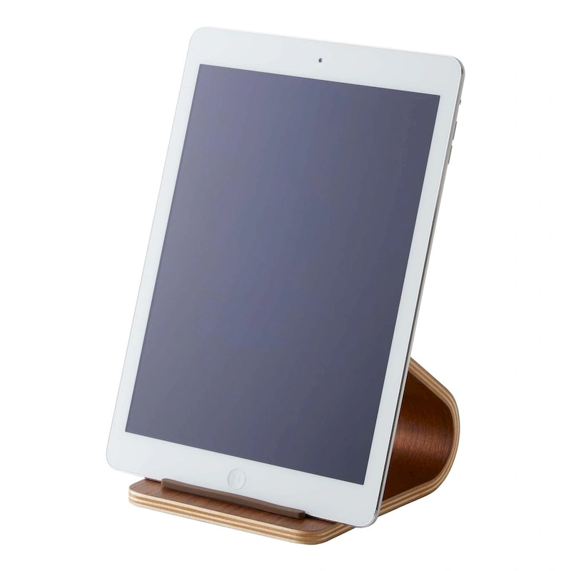 Yamazaki Home Tablet Stand, Wood - L 5.51 x W 4.72 x H 4.53 inches