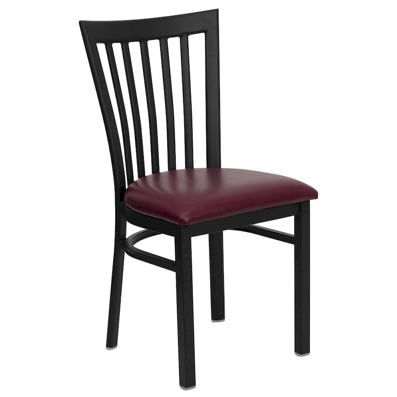School House Back Metal Restaurant Chair - 17.25