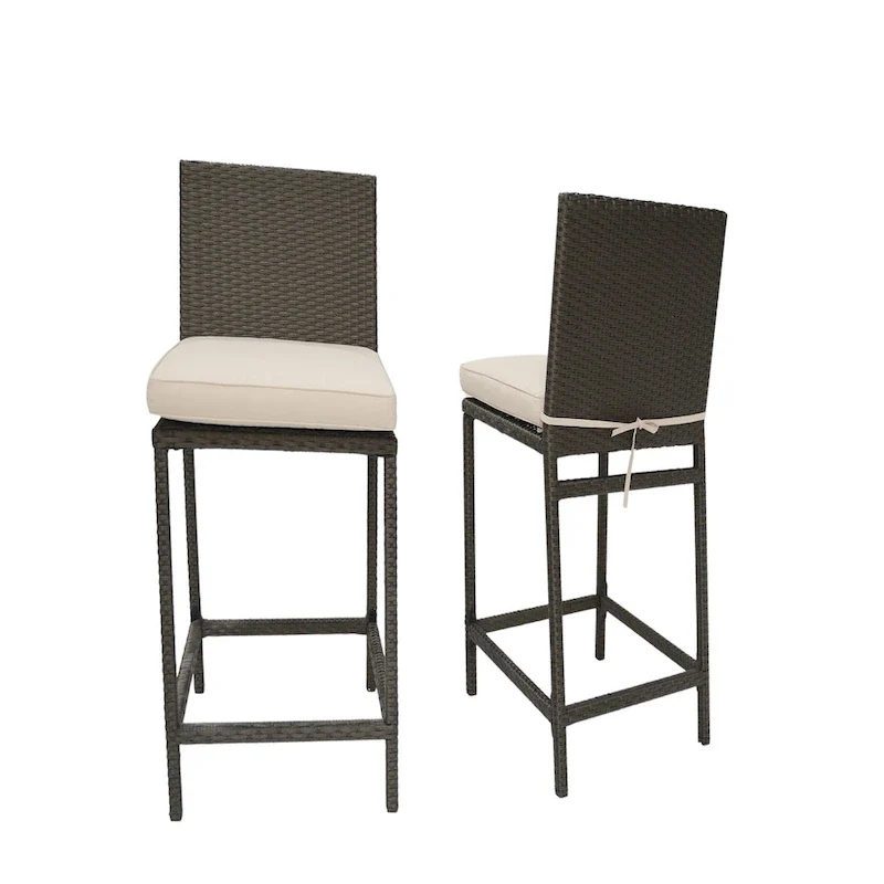 Kenwick Counter Stool with Back and Cushion, Set of 2