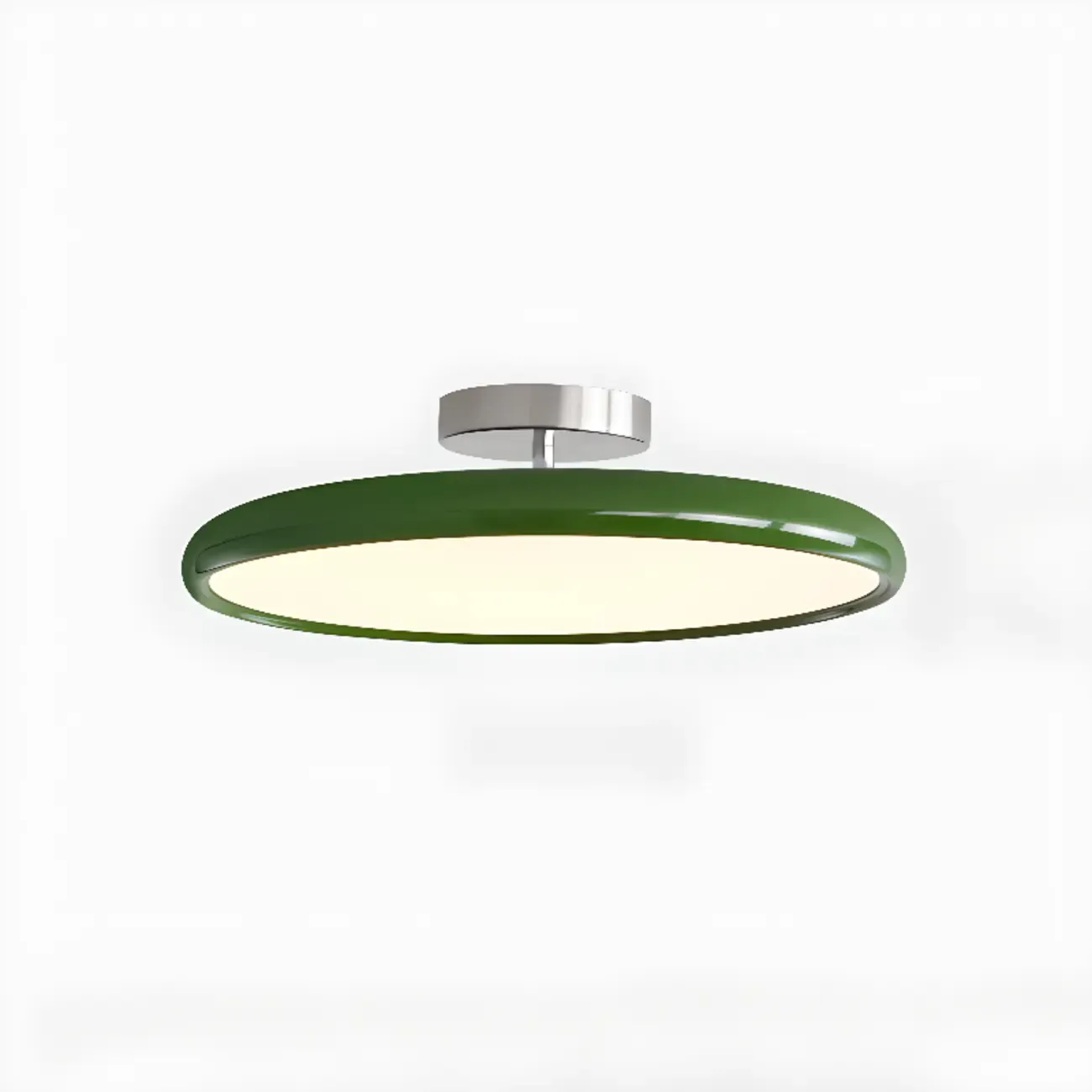 Modern Dimmable Circular LED Semi-Flush Ceiling Light