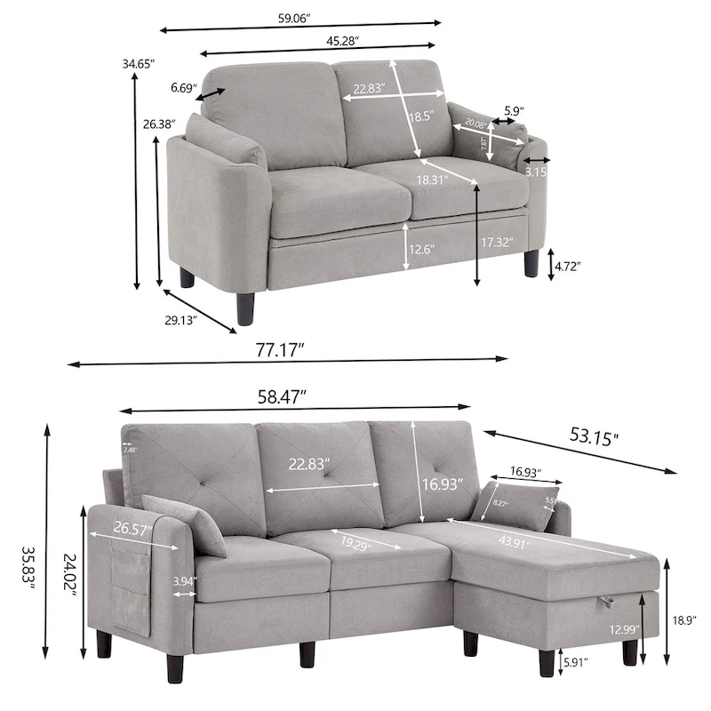 3 Piece Living Room Sets