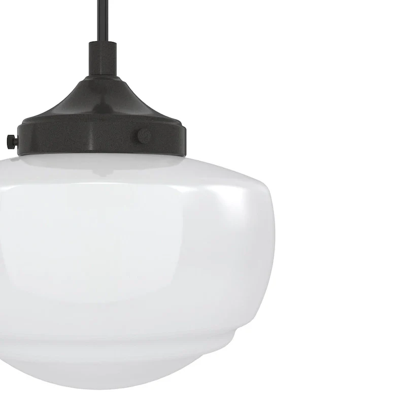 Hunter Saddle Creek 3-Light Linear Cluster Pendant - Kitchen Island, Dining Room - Modern Schoolhouse, Transitional