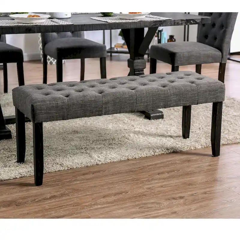 Copper Grove Chalwa Rustic Tufted 48-inch Dining Bench