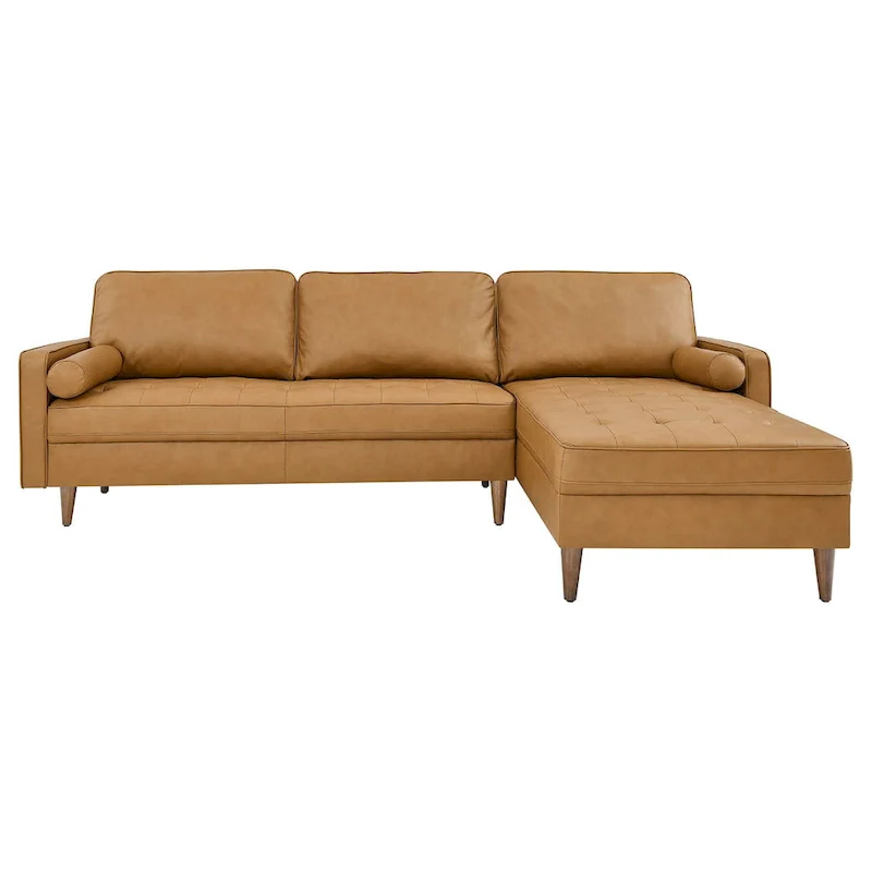 Valour 98 Leather Sectional Sofa