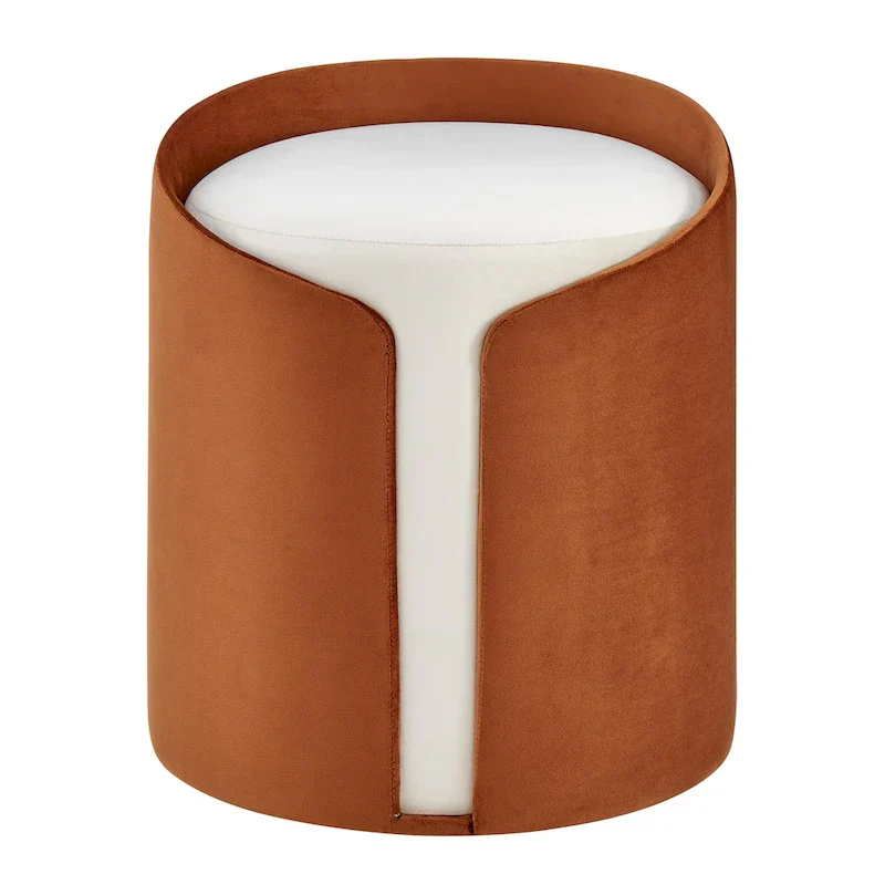 Vinda Velvet Fabric Ottoman