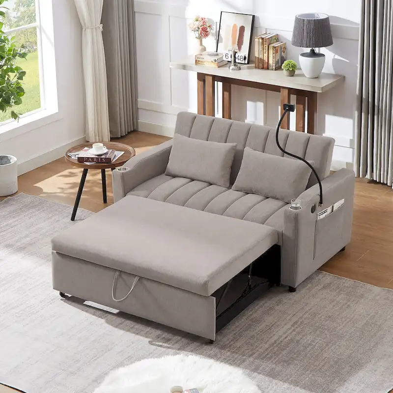 Convertible Loveseat Sofa, Pull Out Sofa Bed