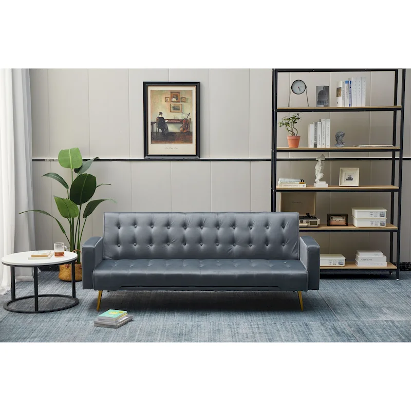 75 Wide Tufted Velvet Convertible Sleeper sofa