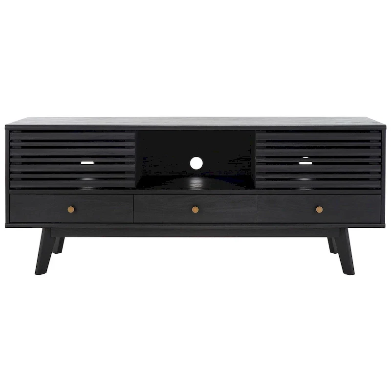 SAFAVIEH Ciera 3-Drawer Entertainment TV Media Stand (65 Flatscreen TV) - 58.7 In. x 15.2 In. x 23.9 In. - 59Wx15Dx24H