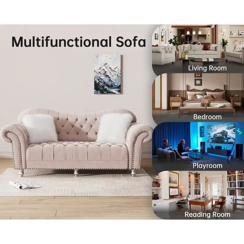 Luxury Classic America Chesterfield Tufted Back Sofa