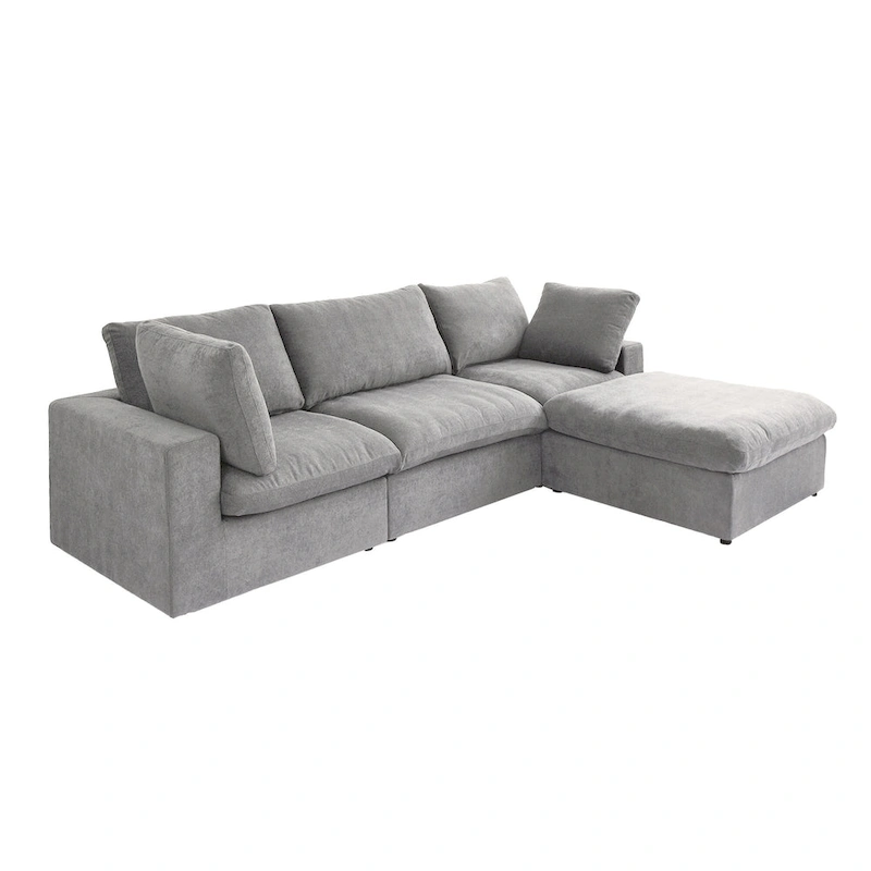 L Shape Modern Modular Convertible Sectional Sofa Couch