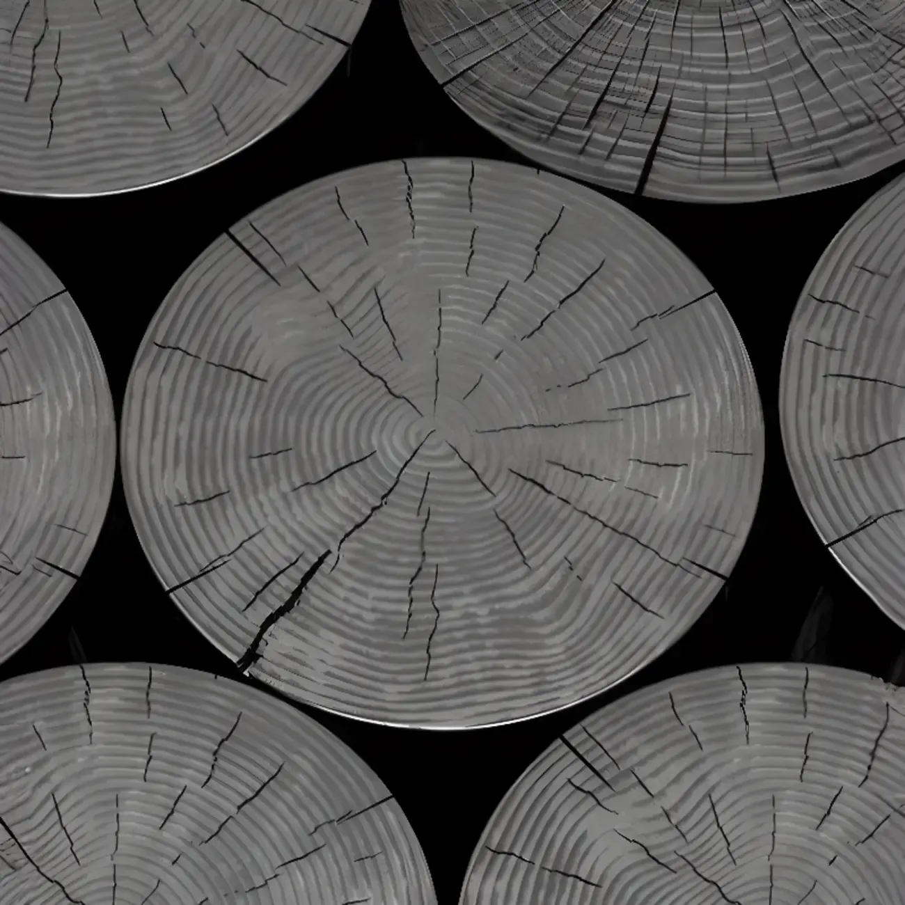 Modern Solid Wooden Black Coffee Table with Unique Design