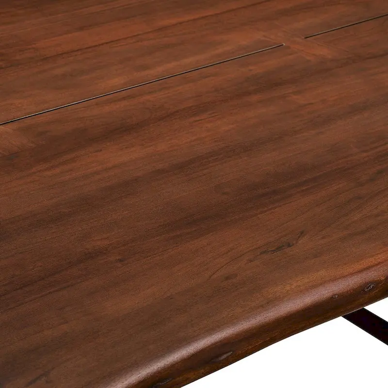 Viggo 74 Live Edge Acacia Wood Dining Table