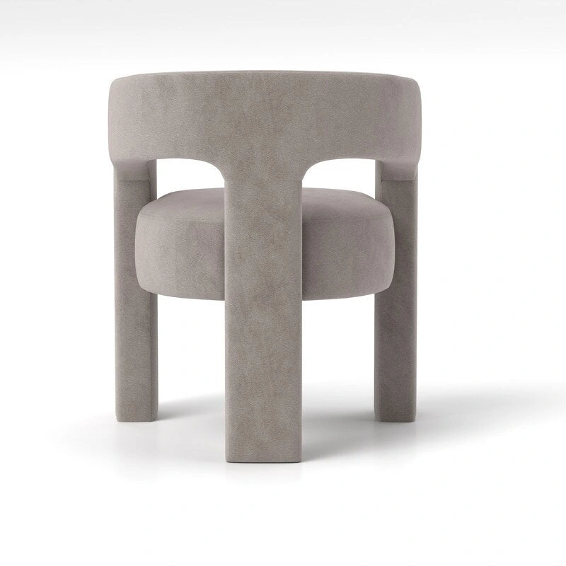 SEYNAR Modern Glam Velvet Upholstered Dining Chair, Open-Back Accent Chair Set of 6