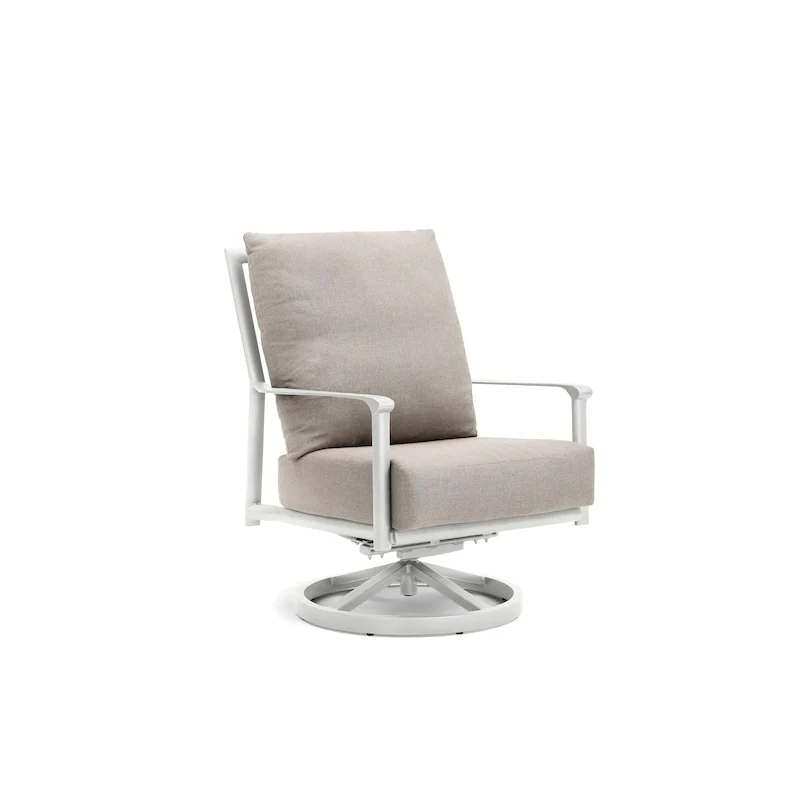 Aspen Cushion Outdoor Resort-Grade Sunbrella High Back Swivel Rocker Lounge Chair
