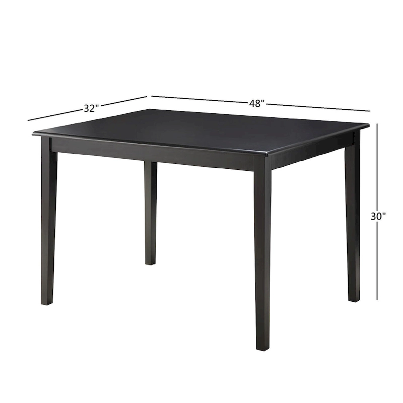 Wilmington Rectangular Black Dining Table by iNSPIRE Q Classic - Dining Table