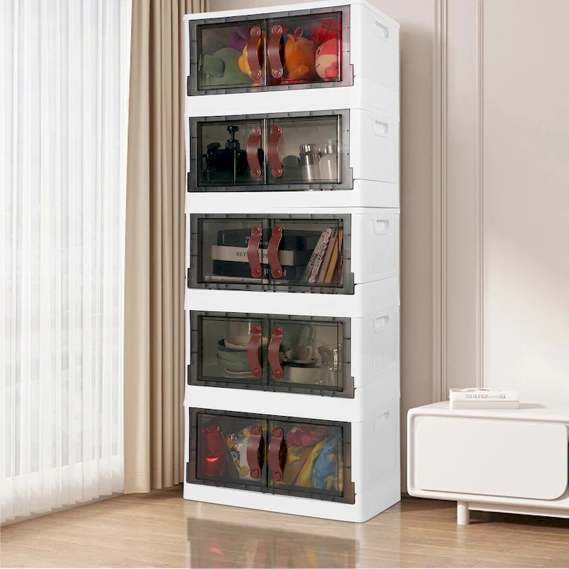 Plastic Storage Cabinet with Lids