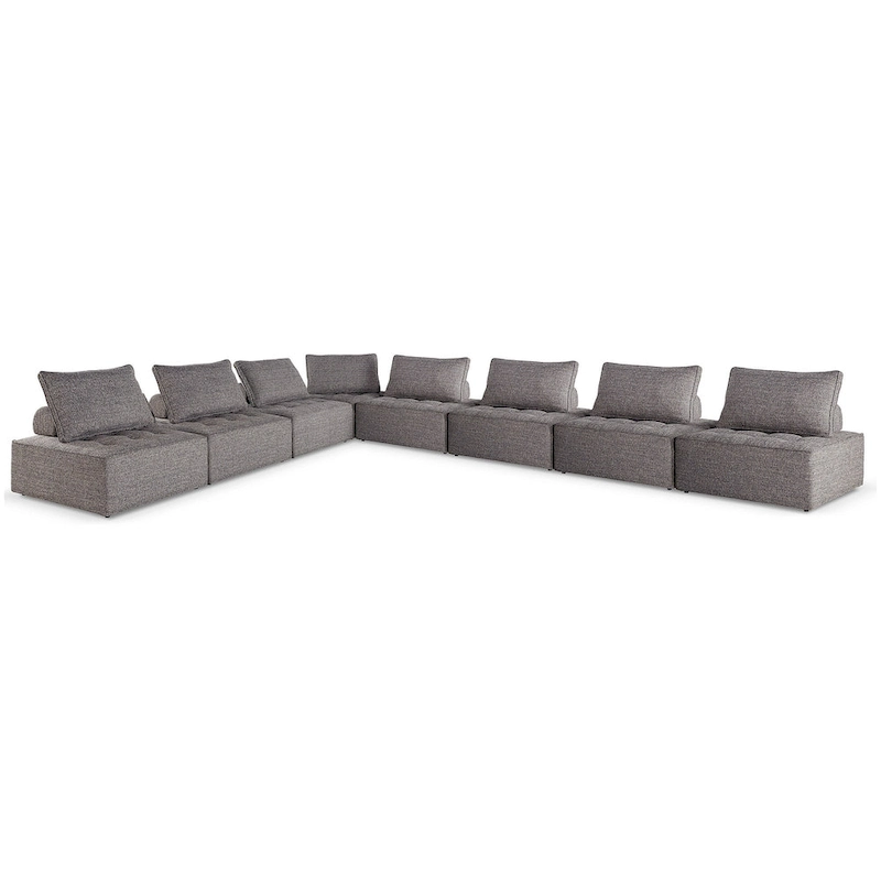 Signature Design by Ashley Bree Zee Gray 8-Piece Outdoor Modular Seating - 152