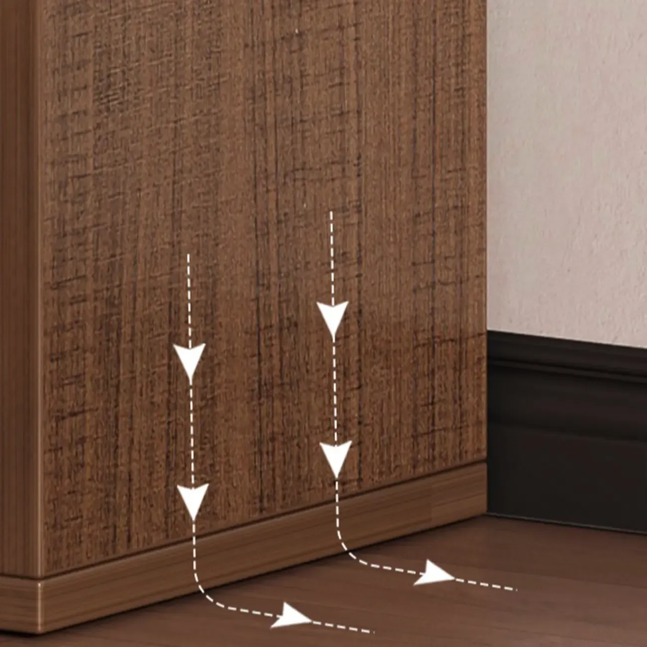 Simple Walnut 8-Cube Wood Bookcase