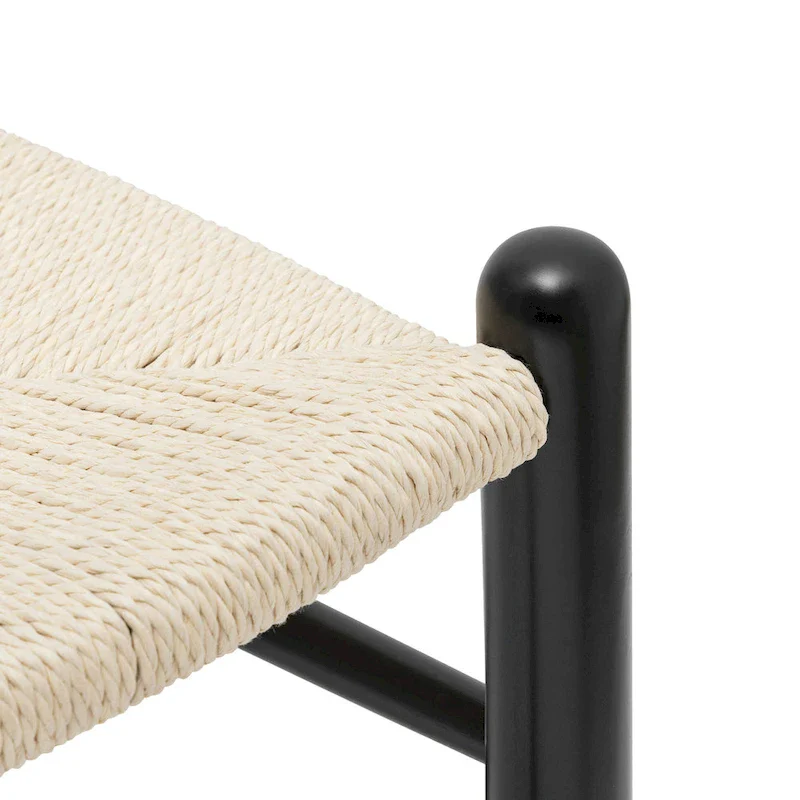 Poly & Bark Weave Chair - Solid Wood with Woven Seat