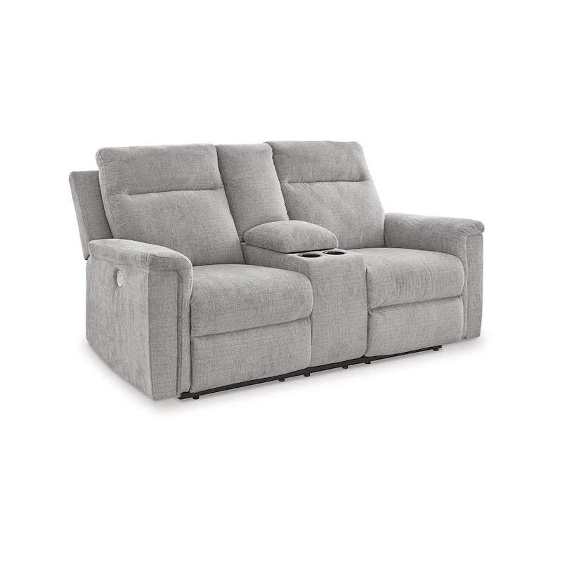 Signature Design by  Barnsana Power Reclining Loveseat with Console