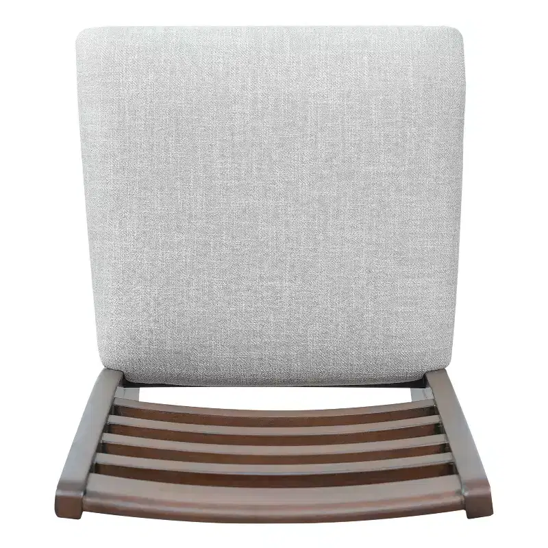 Set of 2/4 Farmhouse Dining Chairs Upholstered Dining Chairs Armless Chairs with High Ladder Back, Natural/Brown+Beige-ModernLuxe