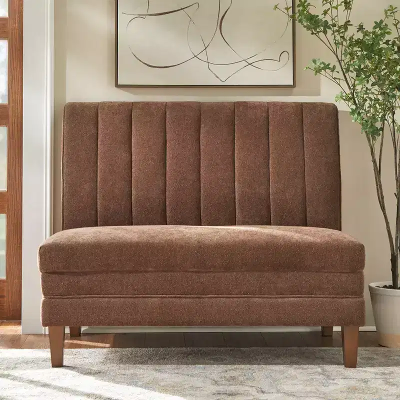 Lifestorey Kerrington Channel Back Banquette Bench