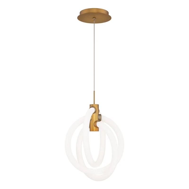 WAC Lighting PD-27413-35 Knot 3 Light 10  Wide LED Abstract Pendant -