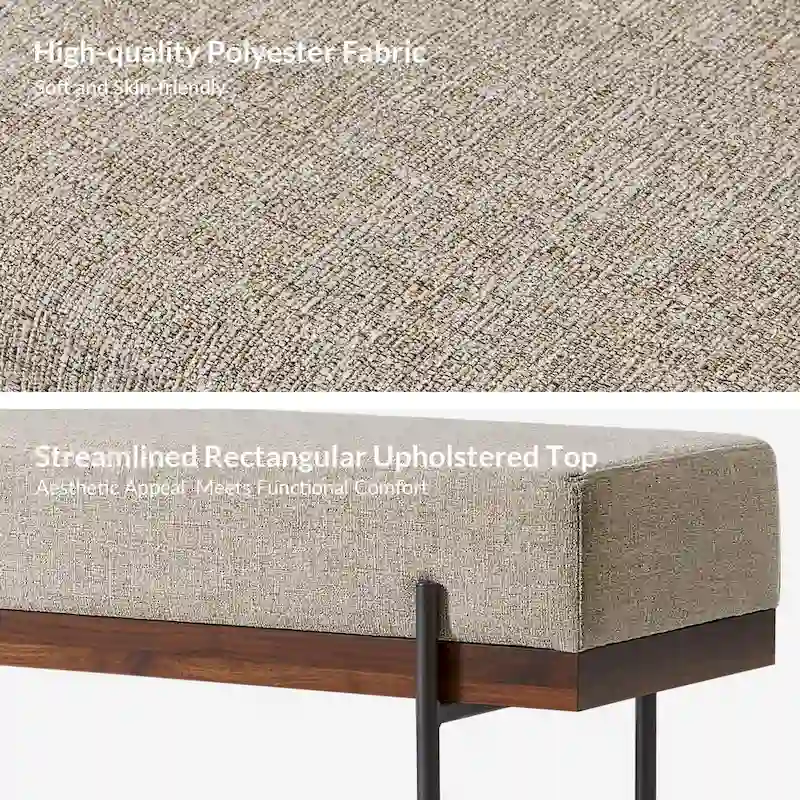 Damacio Entryway Bench with Removable Pillow